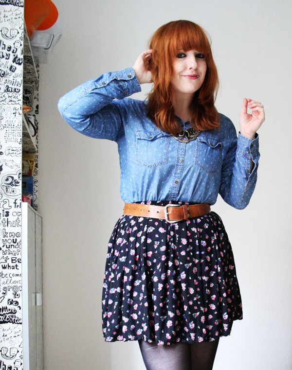 gina tricot skirt - everybody used to call you lucky - Bad Taste Toast outfit post