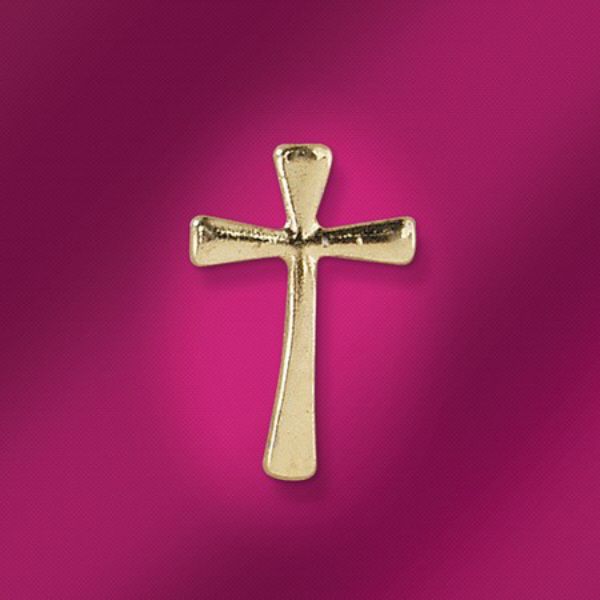 Christian Cross Jesus Gold Lapel Pin Badge Button God Quantity Discount