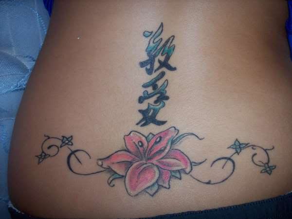 The Perfect Kanji Tattoo and Flower Tattoo