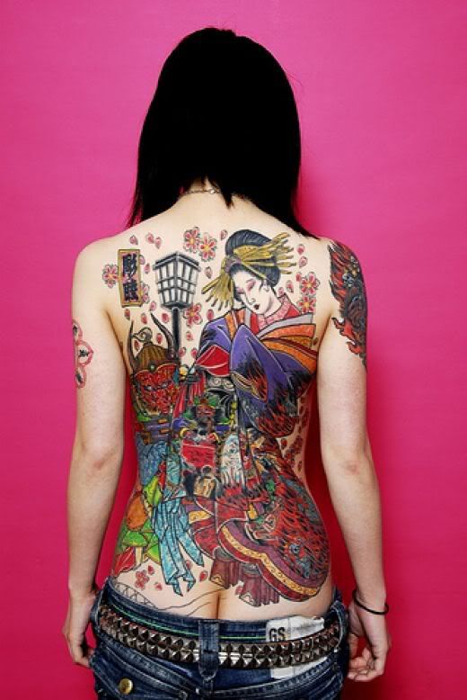japanese sleeve tattoos for women. Each Japanese permanent skin