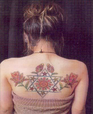 mens star tattoos. Bird Rose and Star Tattoo Nice