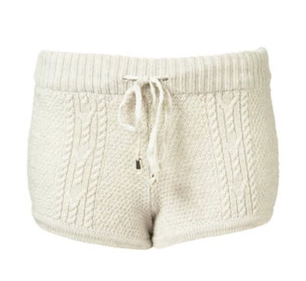 knit,cable knit,cream,shorts