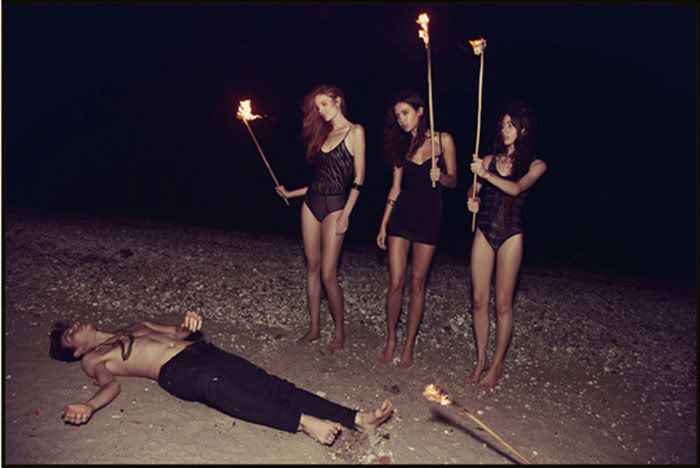 beach,fire,underwear,mystical,cult