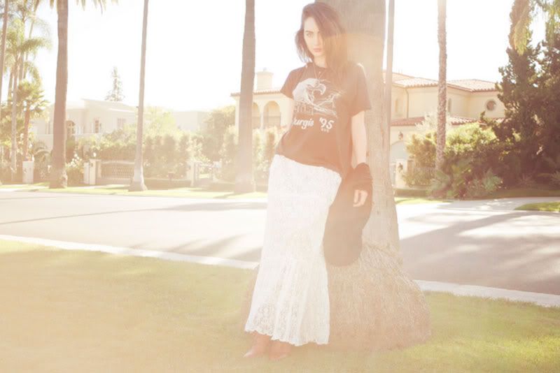 maxi skirt,lace