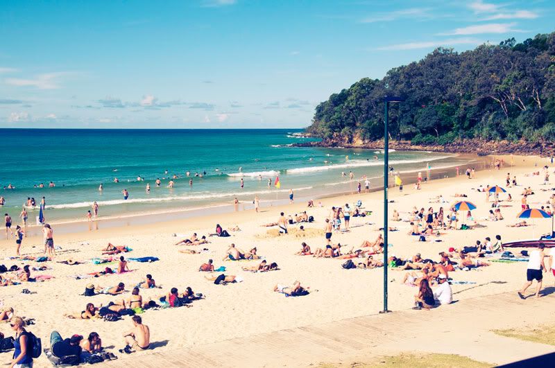 noosa,beach,summer,sunbaking,swimming