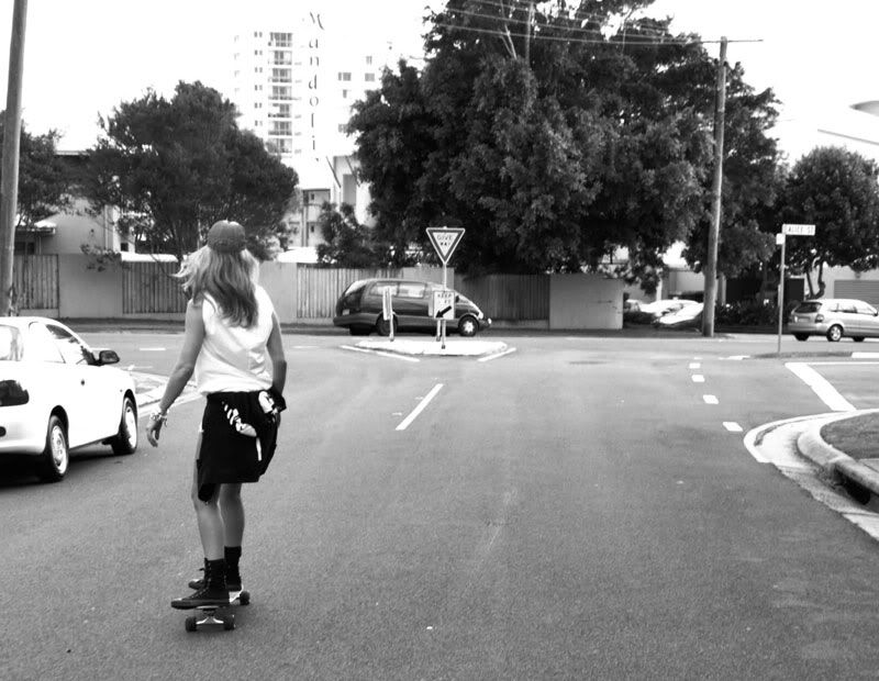 skateboarding,black & white