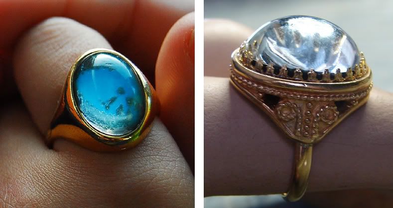 ring,gold,blue,mood ring,mystical,vintage