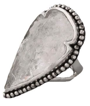 Pamela Love Arrowhead Ring Clear