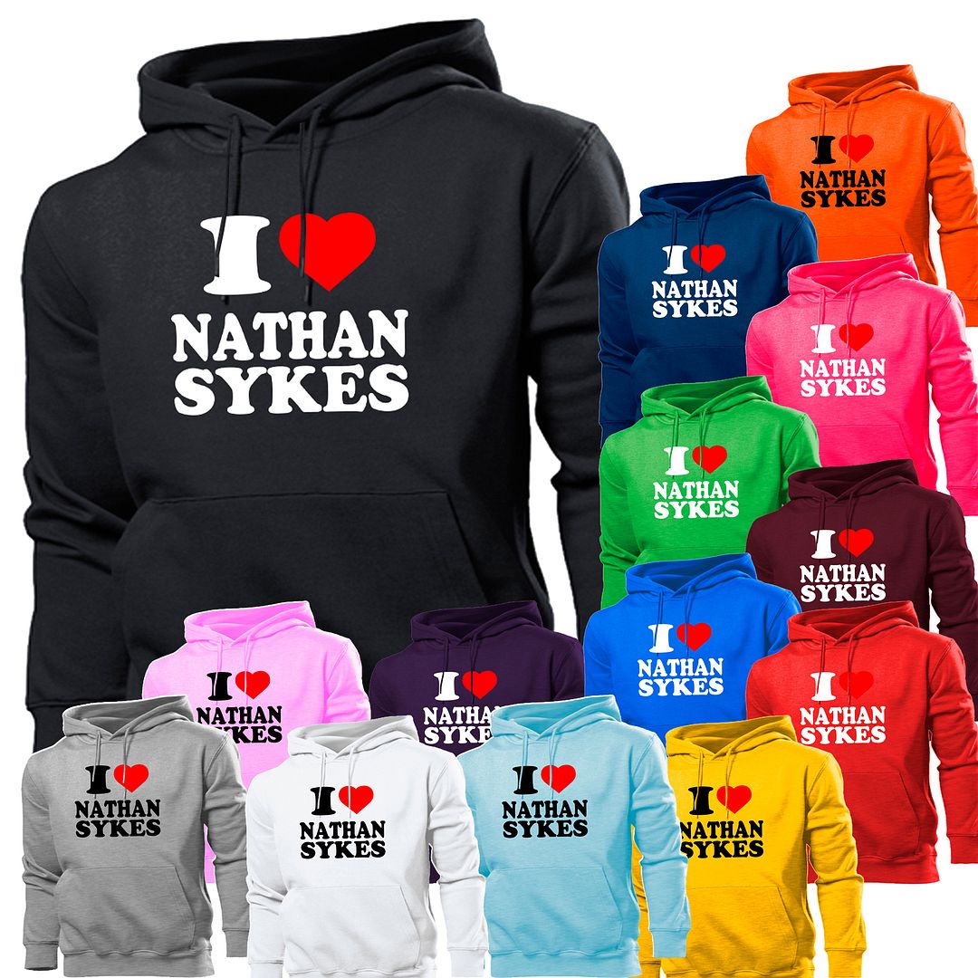 LOVE HEART NATHAN SYKES THE WANTED HOODIE HOODY WOMEN BOYS GIRLS 